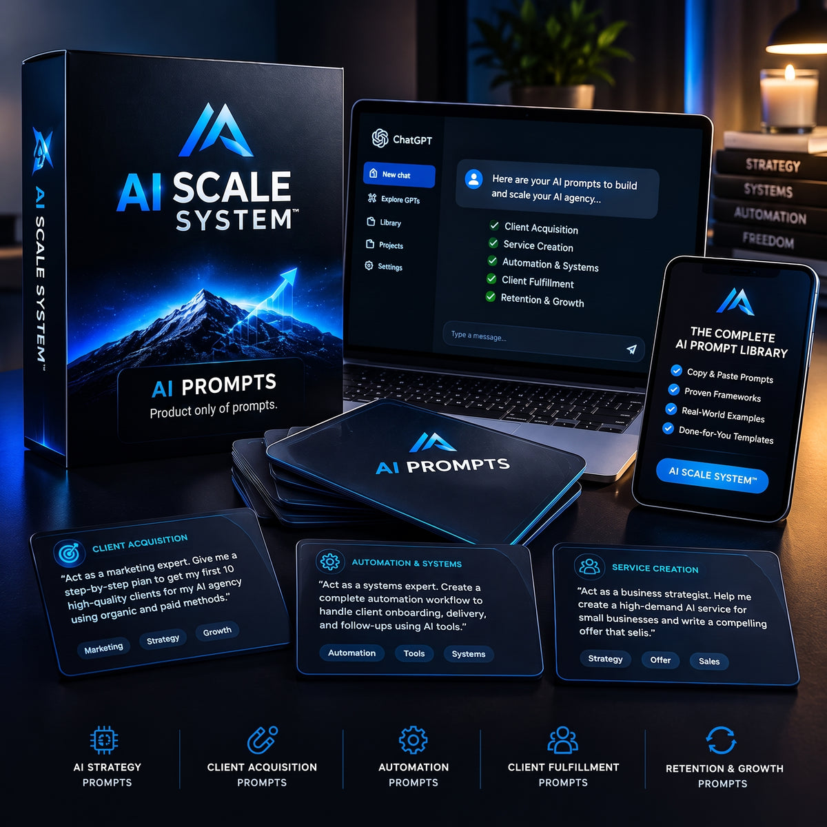 The Complete AI Prompt Library™: Your Copy-Paste Blueprint for Agency Scaling